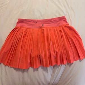 lululemon athletica Pleated Skater Skirt in Coral